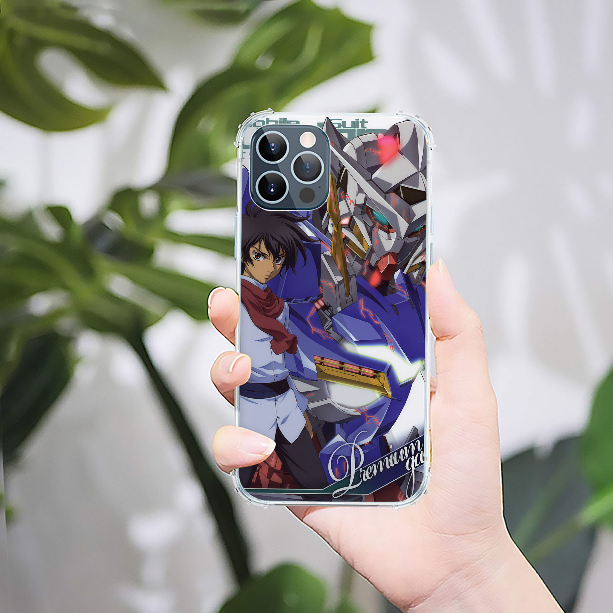 （画像用） 機動戦士ガンダム Mobile Suit Gundam 【iPhone 12シリーズ対応】透明スマホケース（クリアソフトケース）
